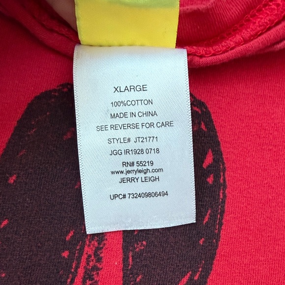 Disney Minnie Mouse Red Cropped Sweatshirt | Graphic Crewneck Pullover - Picture 3 of 5